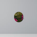 TROPICAL BEAUTY Ovales Kunstregal in Schwarz