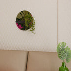 TROPICAL BEAUTY Ovales Kunstregal in Schwarz