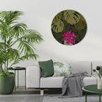 TROPICAL BEAUTY Runde Wanddekoration Ø 69 cm