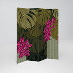 TROPICAL BEAUTY 4-teiliger Paravent