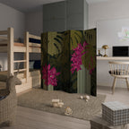 TROPICAL BEAUTY Decorative 5-Panel Room Divider