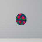 SPRING THOUGHTS Ovales Kunstregal in Schwarz