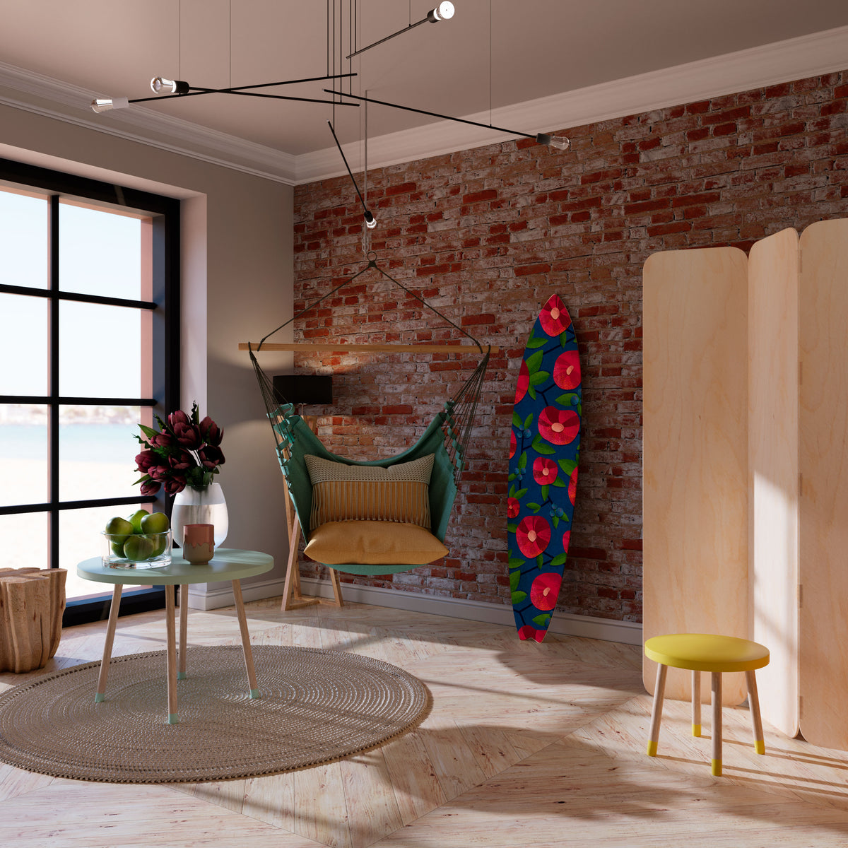 SPRING THOUGHTS Deko-Surfboard