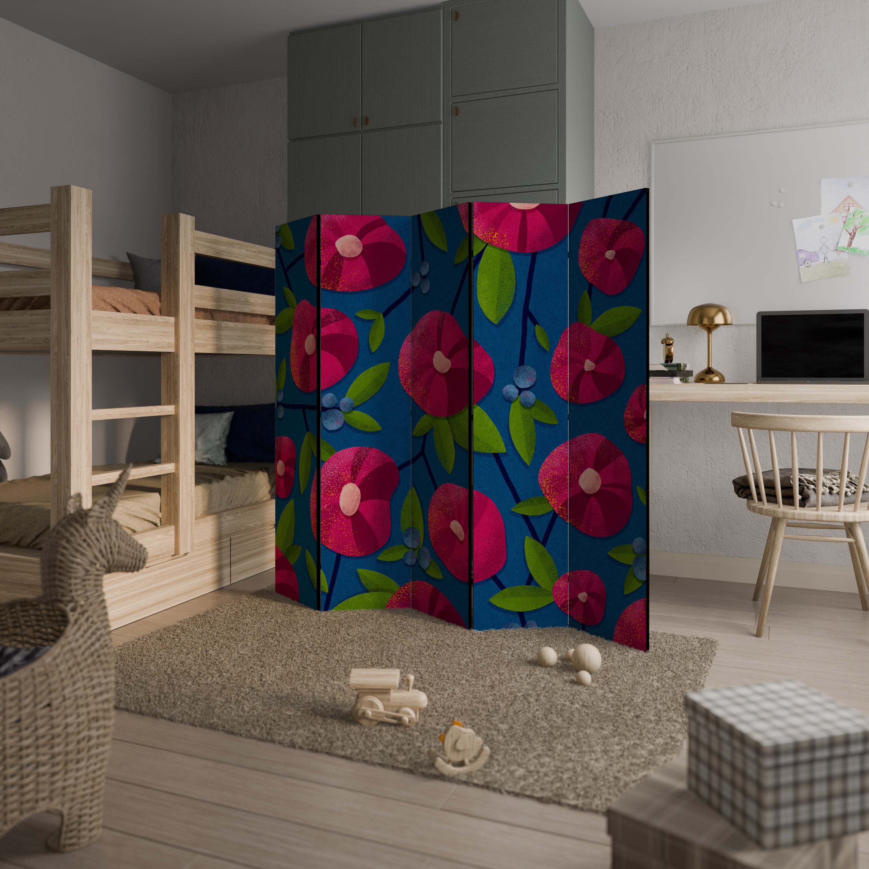 SPRING THOUGHTS 5-teiliger Paravent