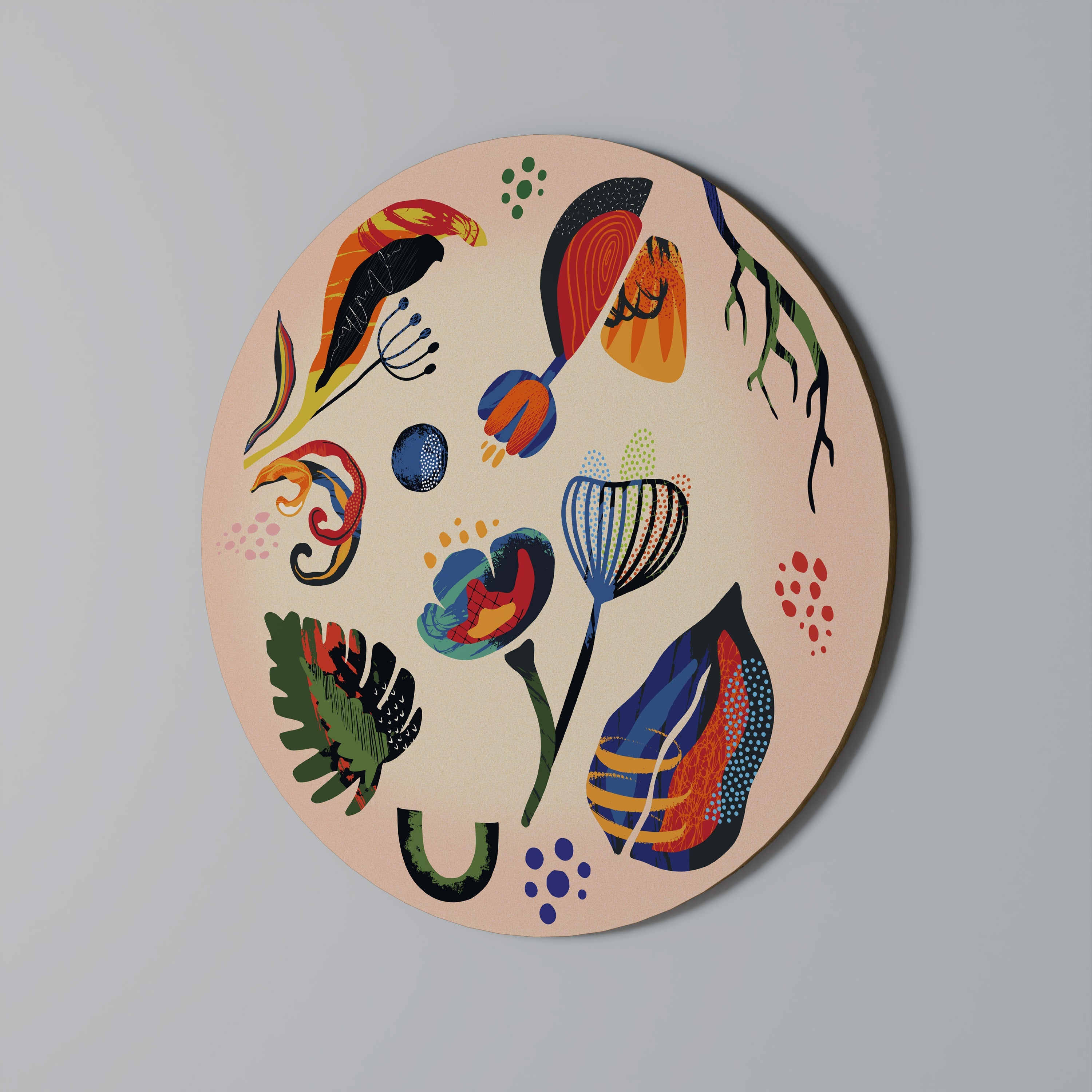 MODERN NATURE Runde Wandkunst
