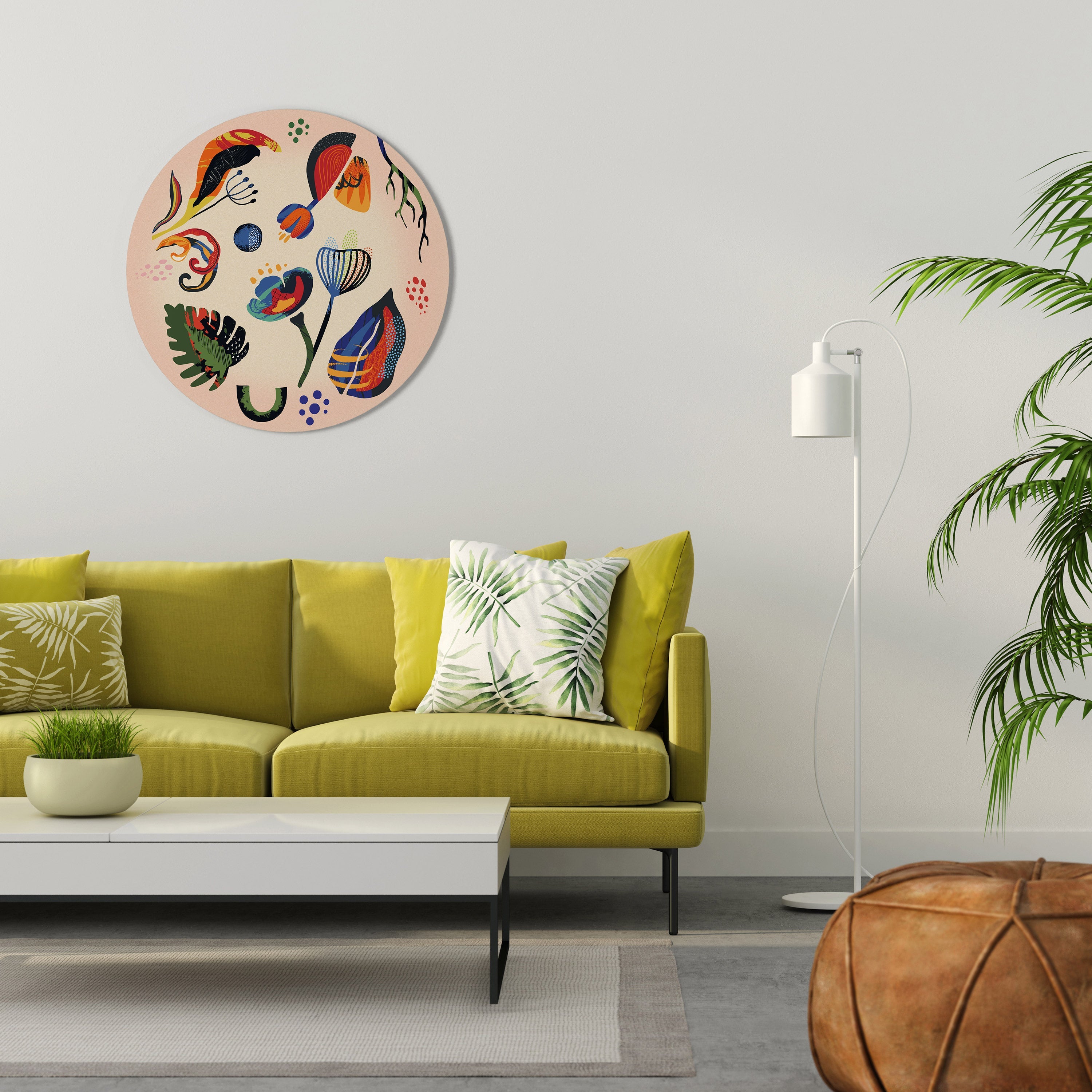MODERN NATURE Runde Wandkunst