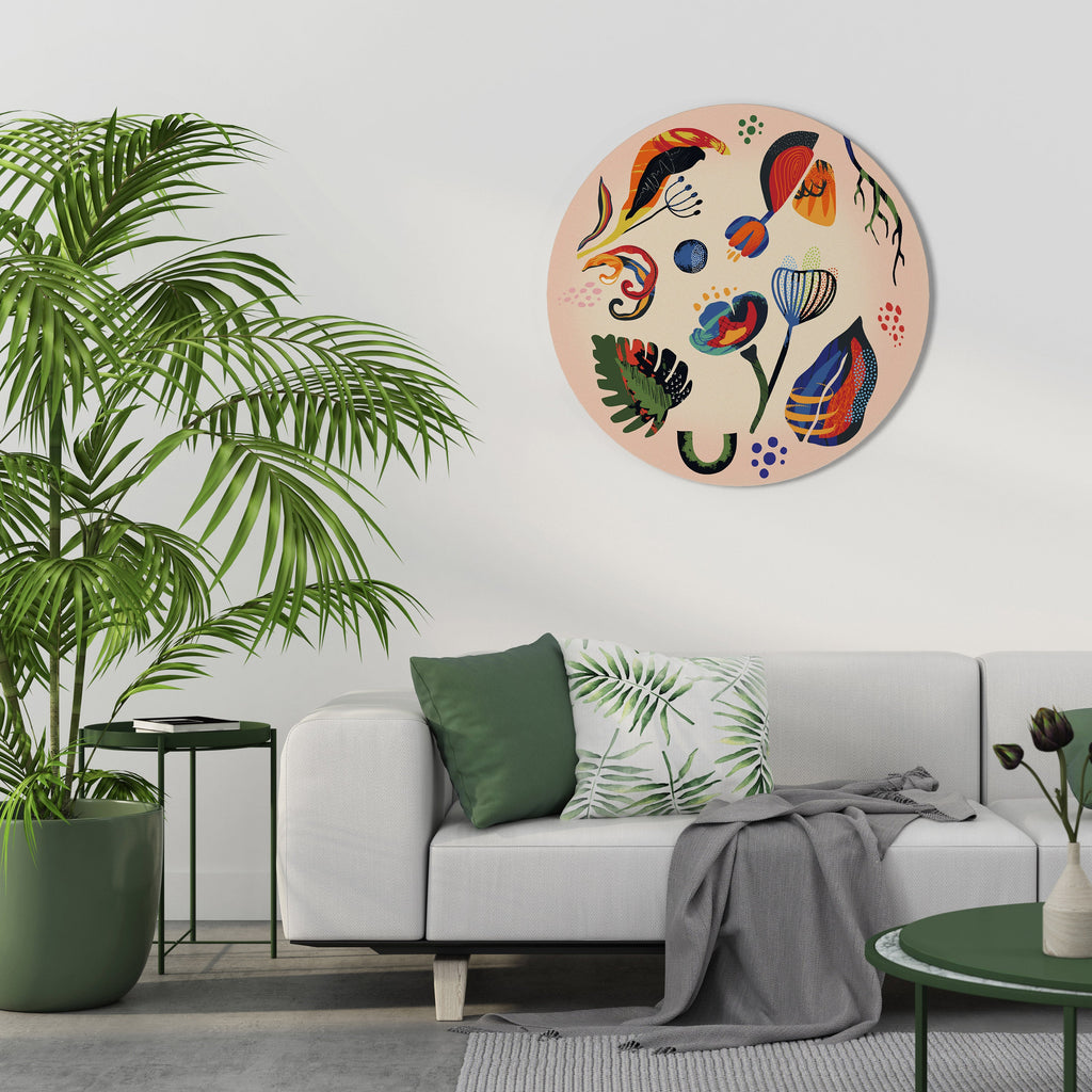 MODERN NATURE Runde Wandkunst
