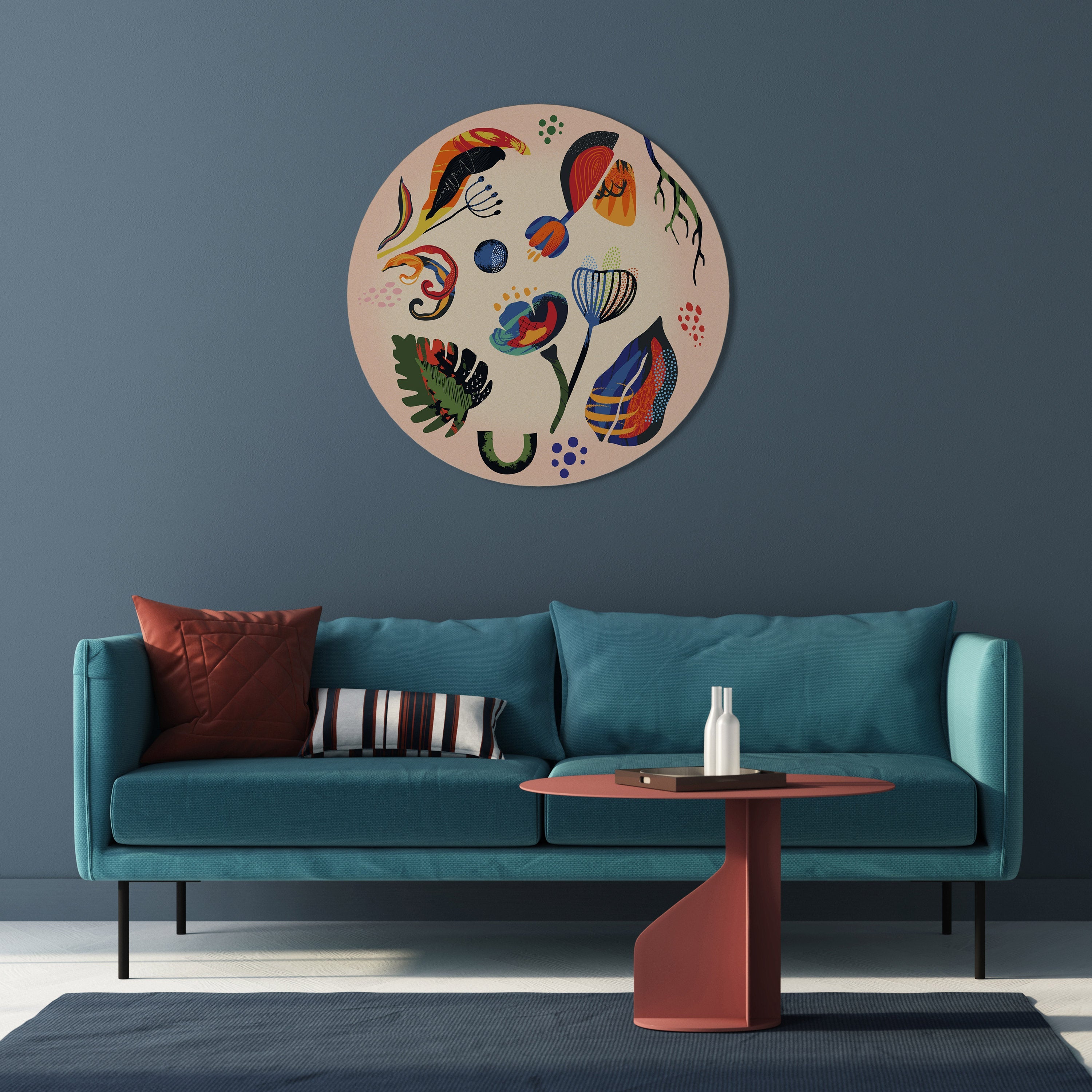 MODERN NATURE Runde Wandkunst
