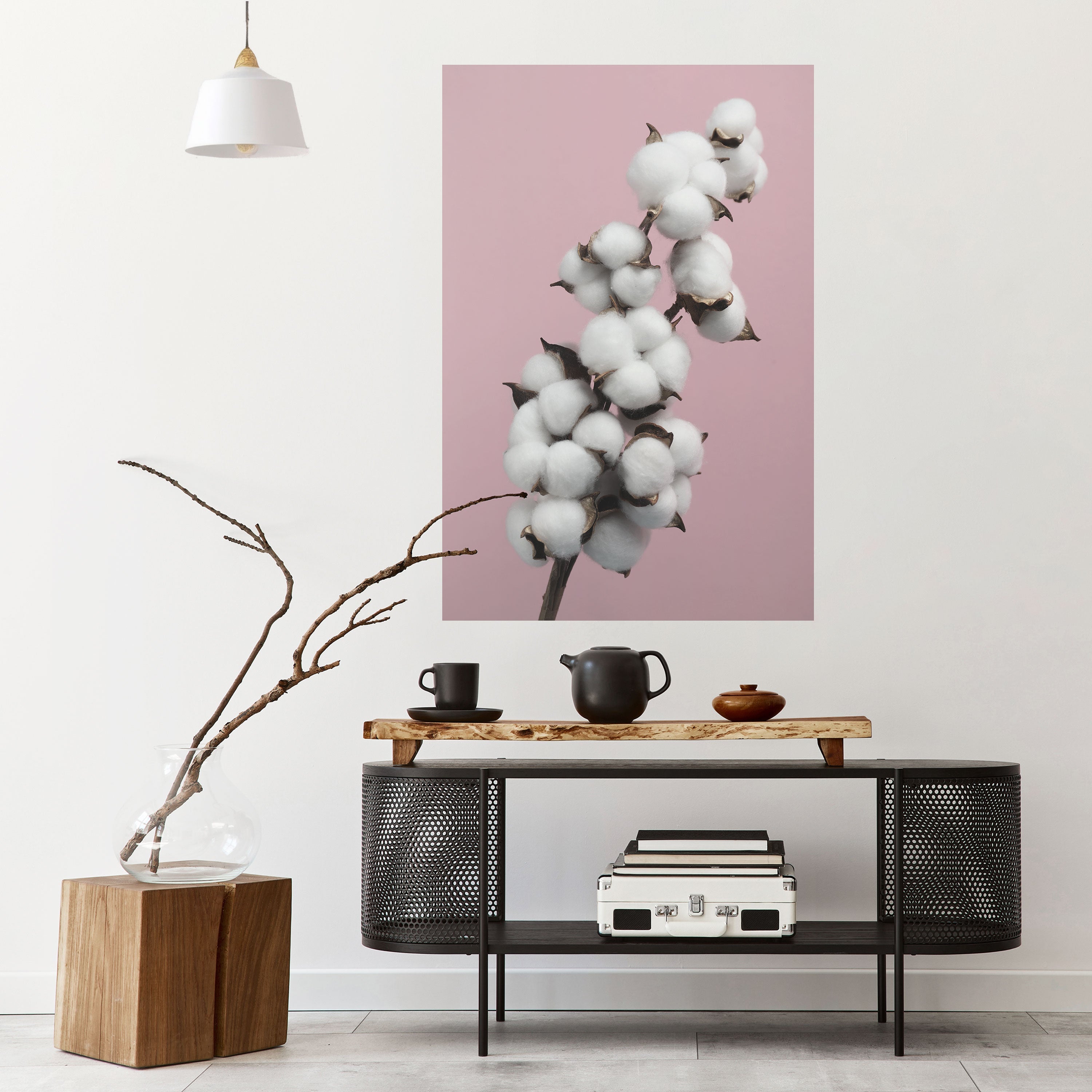 COTTON CLOUDS WHISPER Vertikales Poster zum Abziehen und Aufkleben