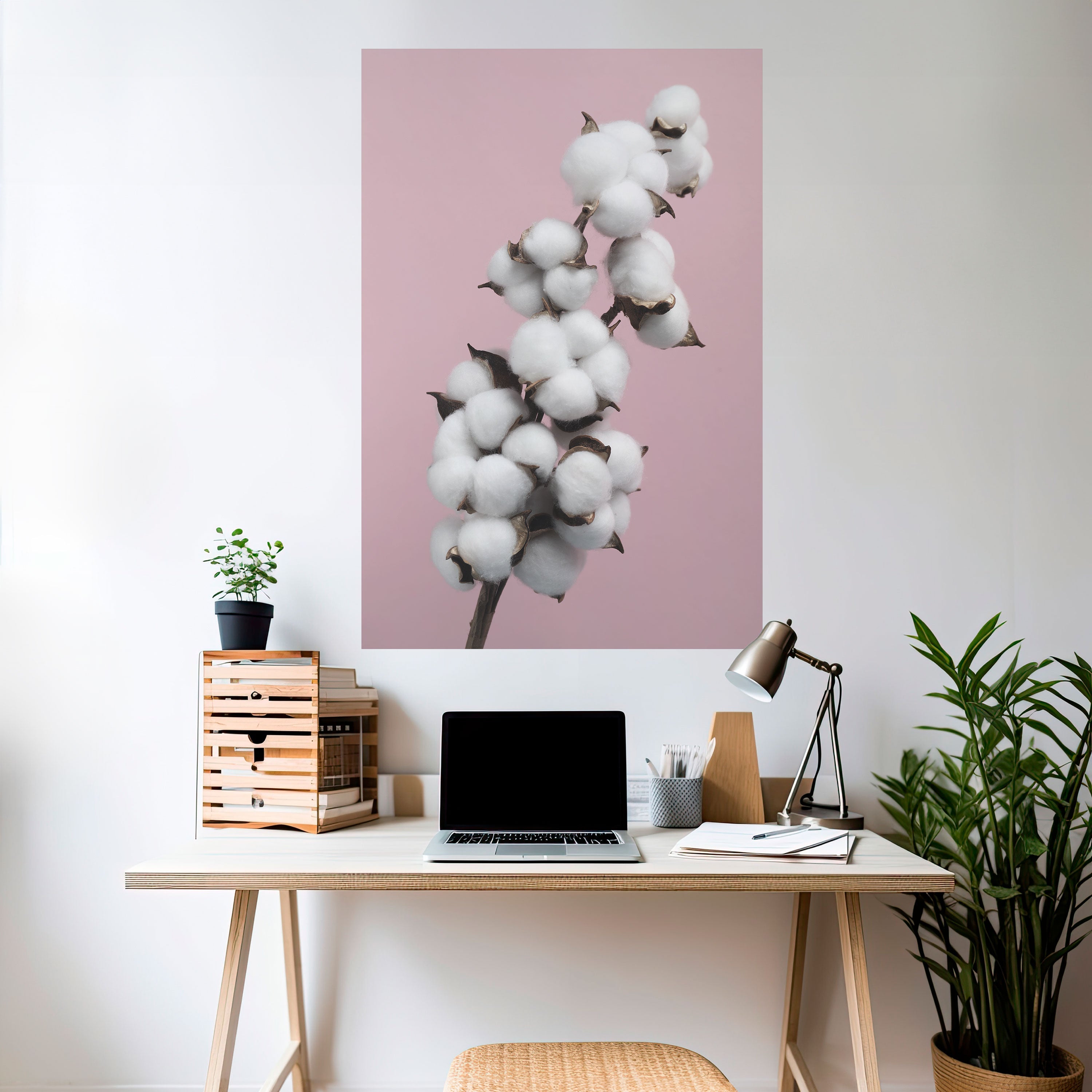 COTTON CLOUDS WHISPER Vertikales Poster zum Abziehen und Aufkleben