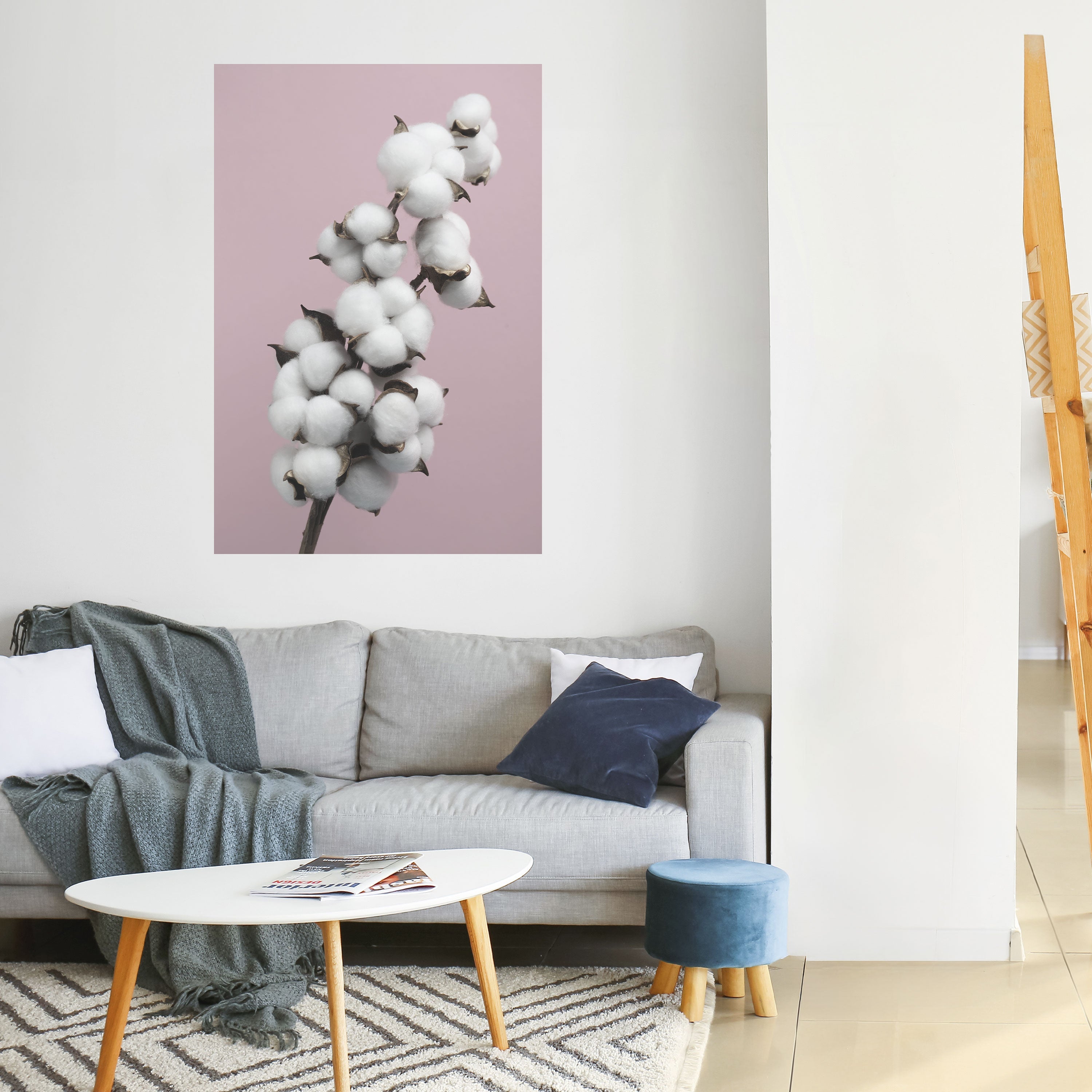 COTTON CLOUDS WHISPER Vertikales Poster zum Abziehen und Aufkleben