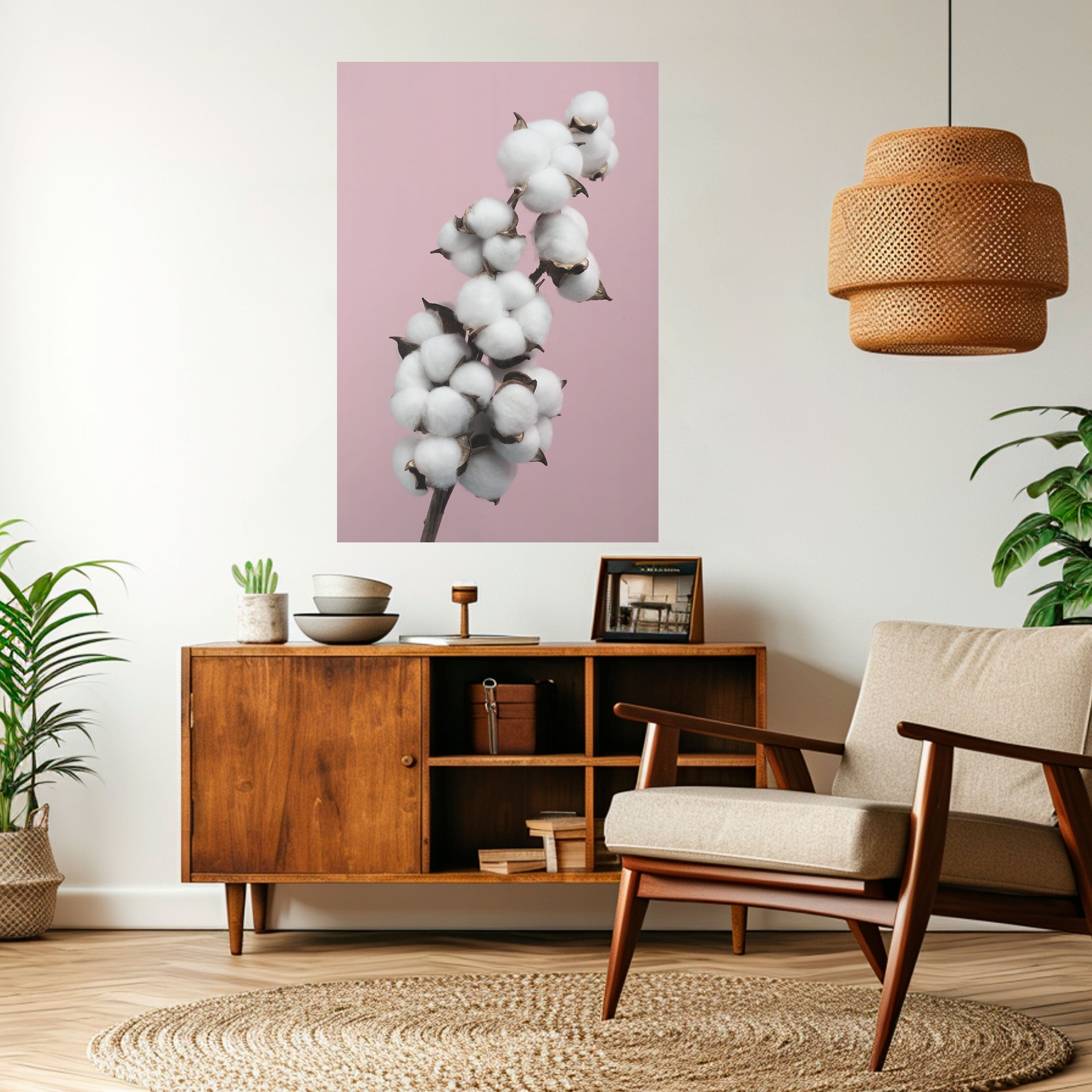 COTTON CLOUDS WHISPER Vertikales Poster zum Abziehen und Aufkleben