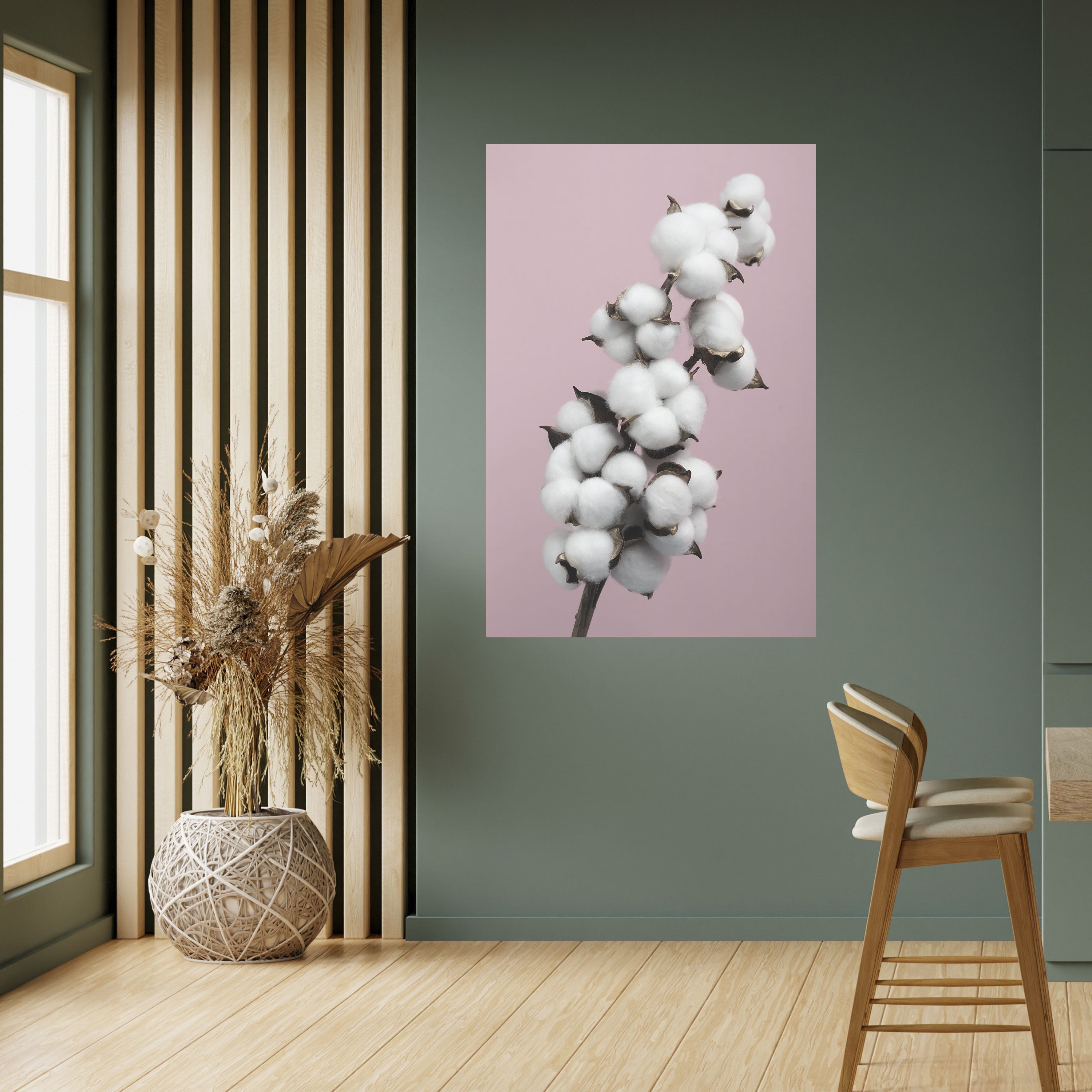 COTTON CLOUDS WHISPER Vertikales Poster zum Abziehen und Aufkleben