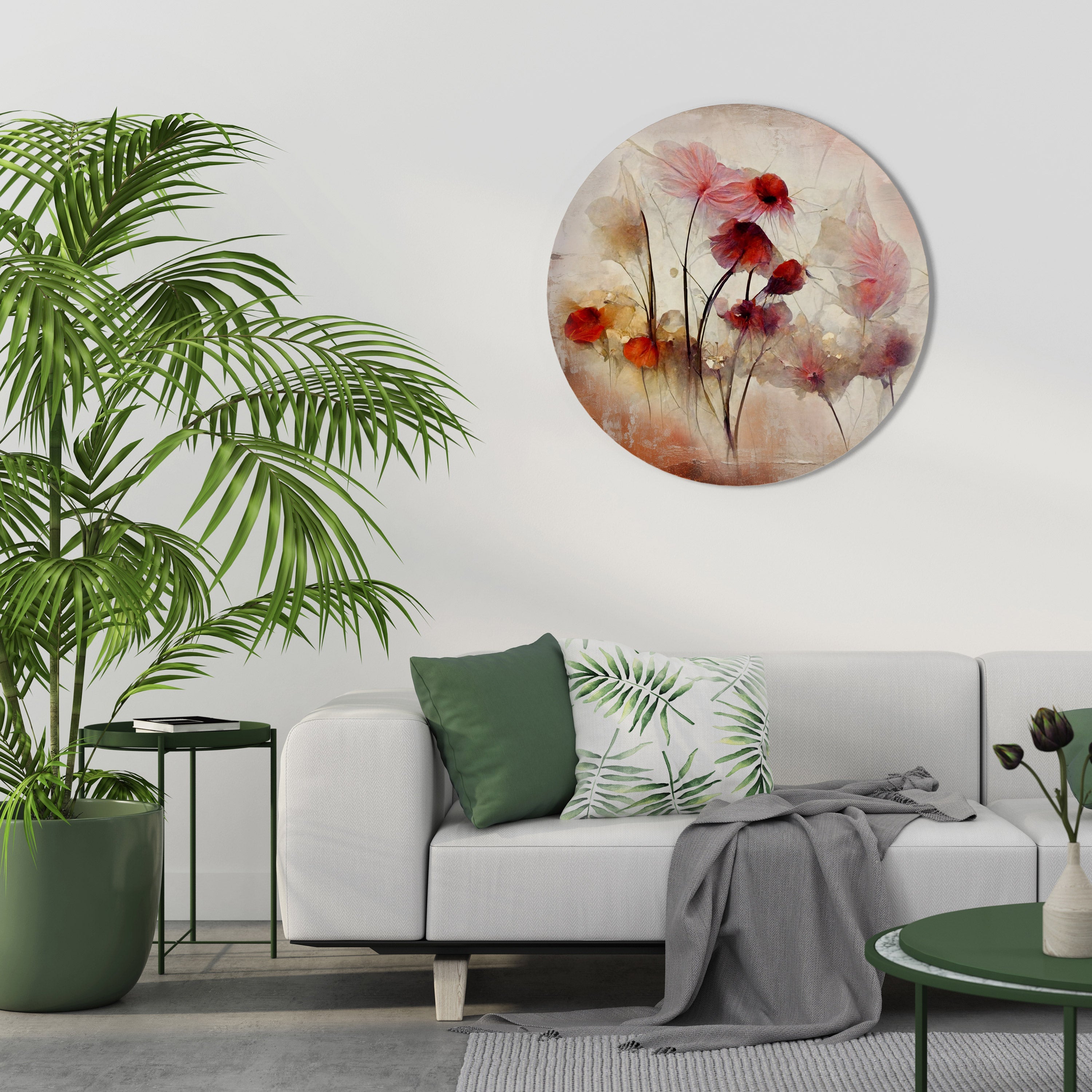 WILD DELICACY Runde Wandkunst