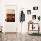 GLOWING MEADOWS AT DUSK Selbstklebendes Poster - Hochformat