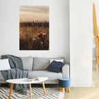 GLOWING MEADOWS AT DUSK Selbstklebendes Poster - Hochformat