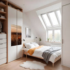 GLOWING MEADOWS AT DUSK Selbstklebendes Poster - Hochformat