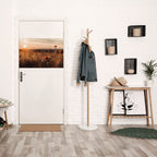 GLOWING MEADOWS AT DUSK Selbstklebendes Horizontal-Poster