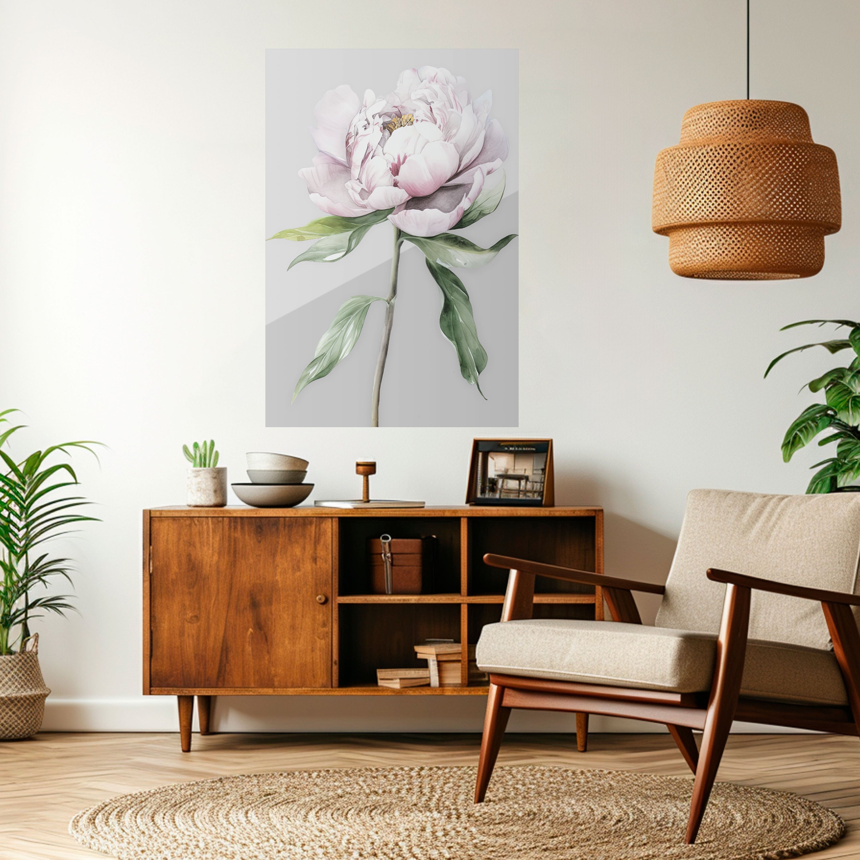 EVOCATIVE FLORAL FANTASY Vertikales Poster zum Abziehen und Aufkleben