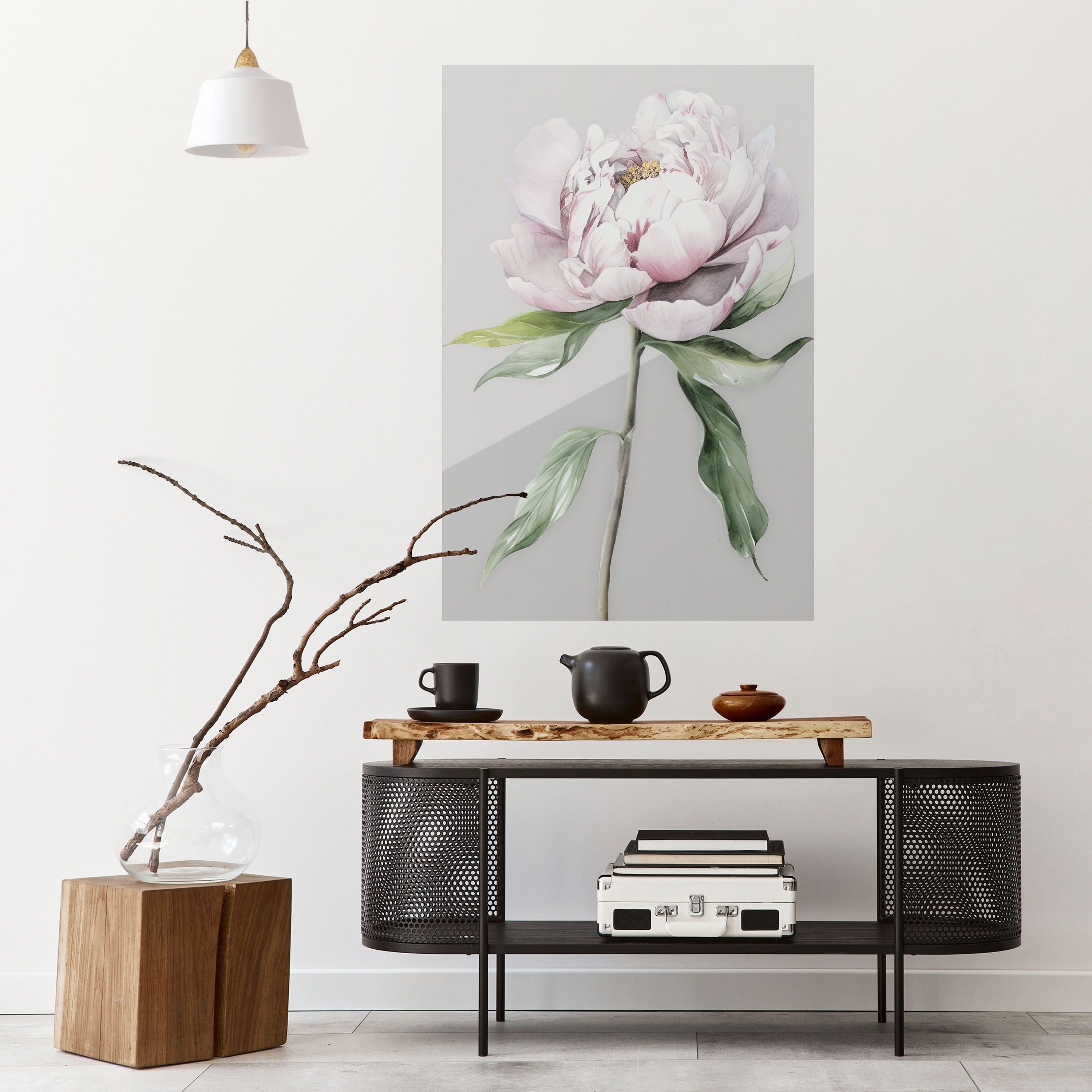 EVOCATIVE FLORAL FANTASY Vertikales Poster zum Abziehen und Aufkleben