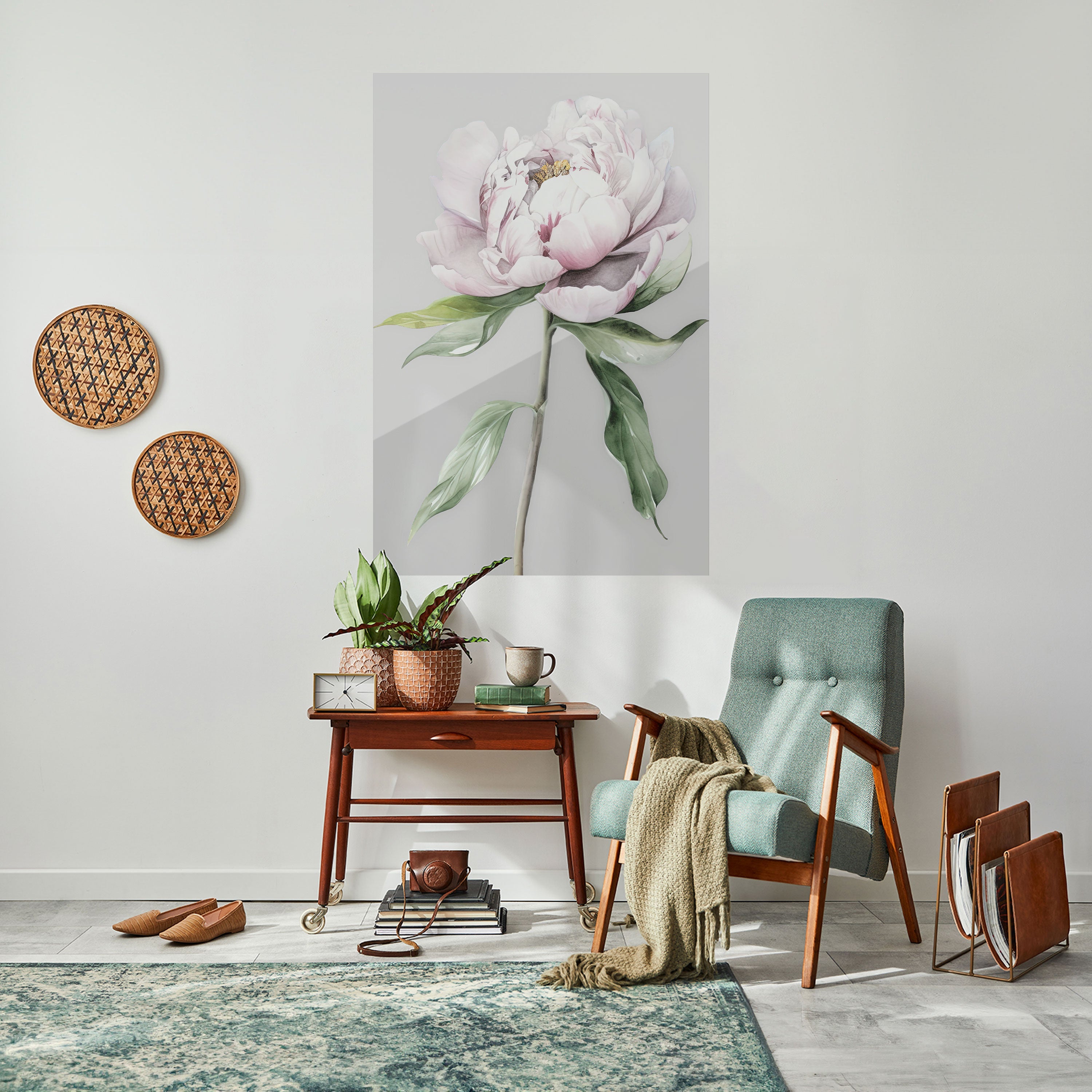 EVOCATIVE FLORAL FANTASY Vertikales Poster zum Abziehen und Aufkleben