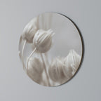 MYSTICAL BOTANICAL BLUSH Runde Wanddekoration Ø 69 cm