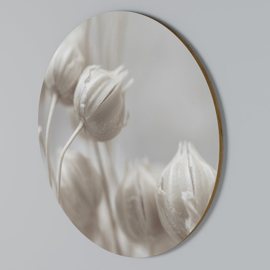 MYSTICAL BOTANICAL BLUSH Rundes Wandbild