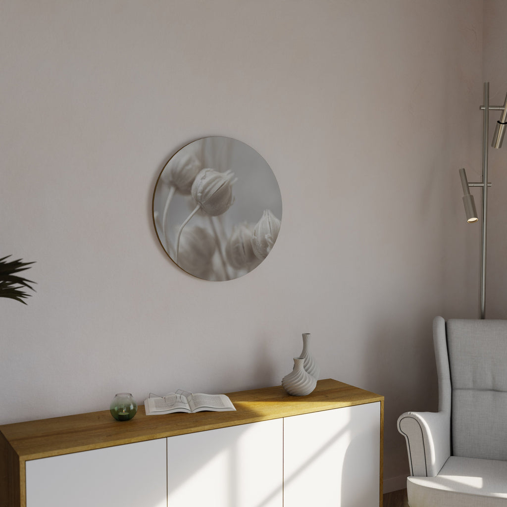 MYSTICAL BOTANICAL BLUSH Runde Wandkunst