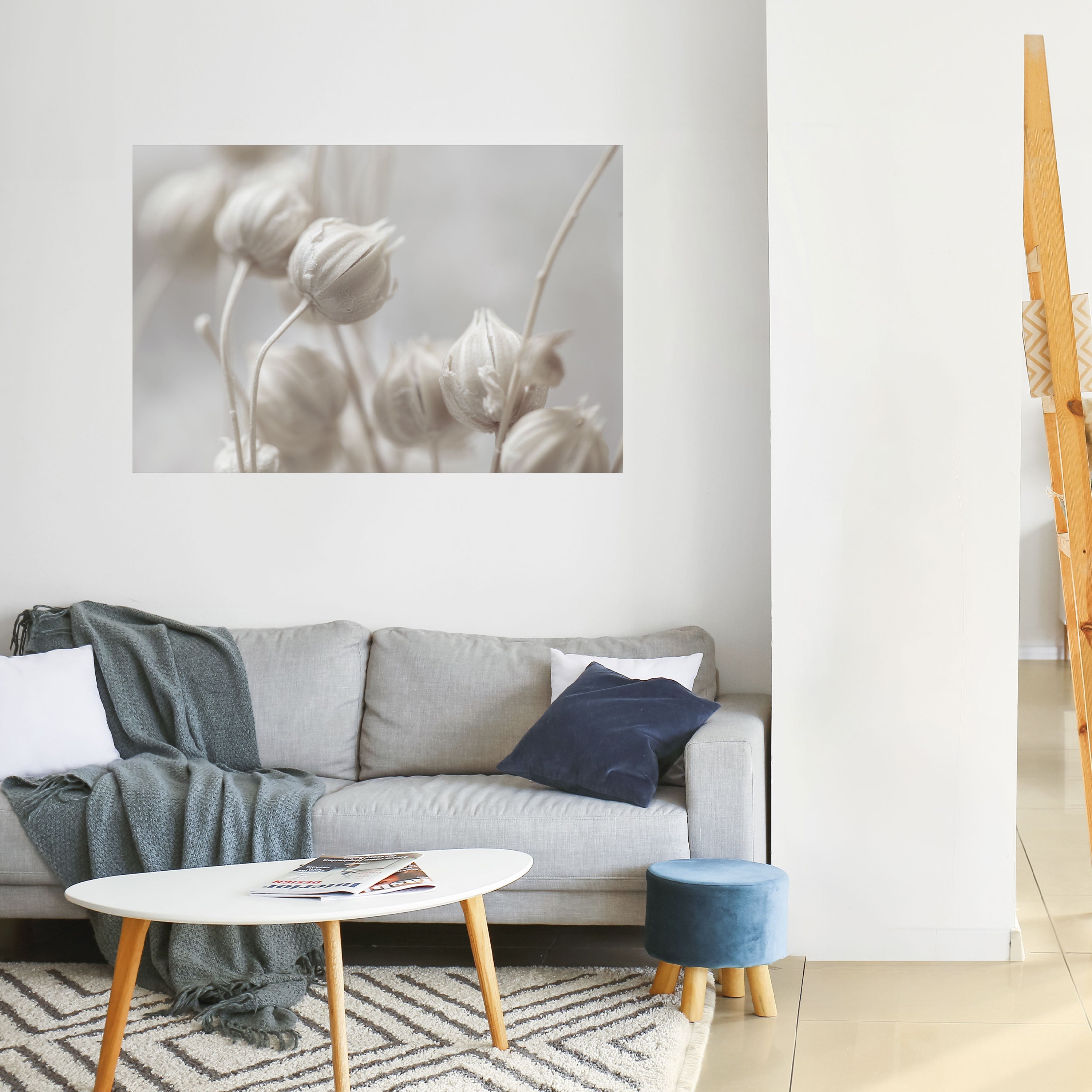 MYSTICAL BOTANICAL BLUSH Horizontales Poster zum Abziehen und Aufkleben