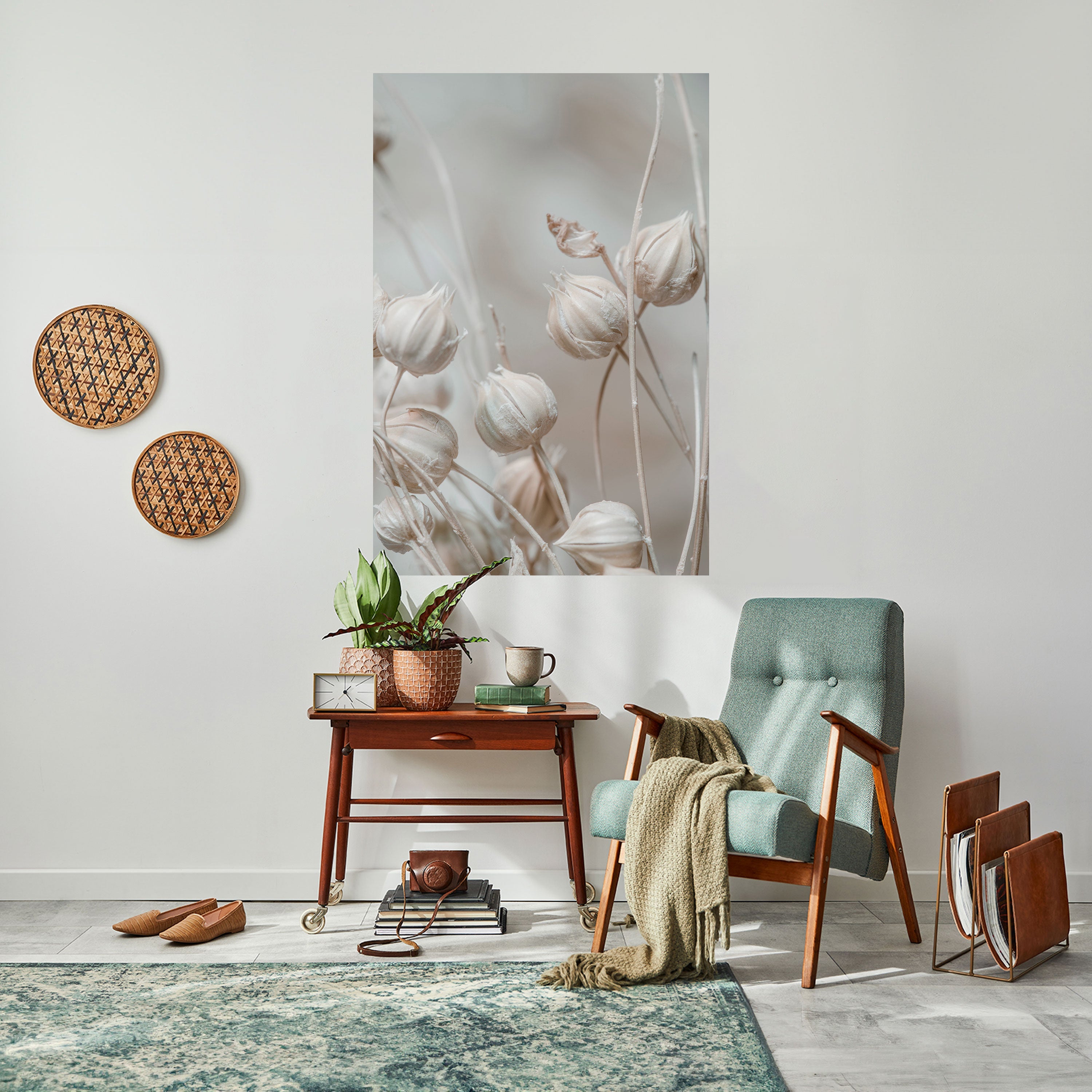 TRANQUIL BLOOMING VISION Vertikales Poster zum Abziehen und Aufkleben