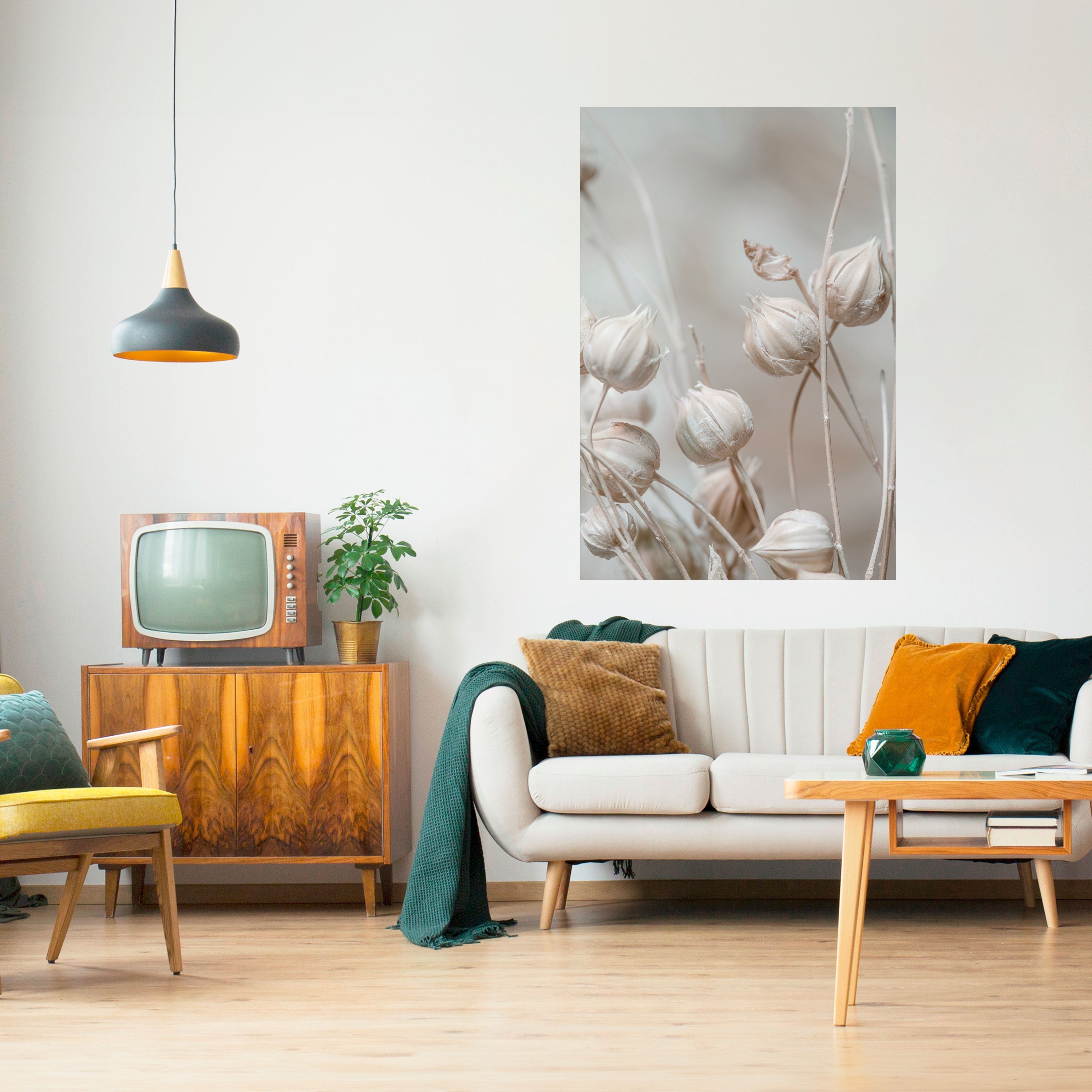 TRANQUIL BLOOMING VISION Vertikales Poster zum Abziehen und Aufkleben
