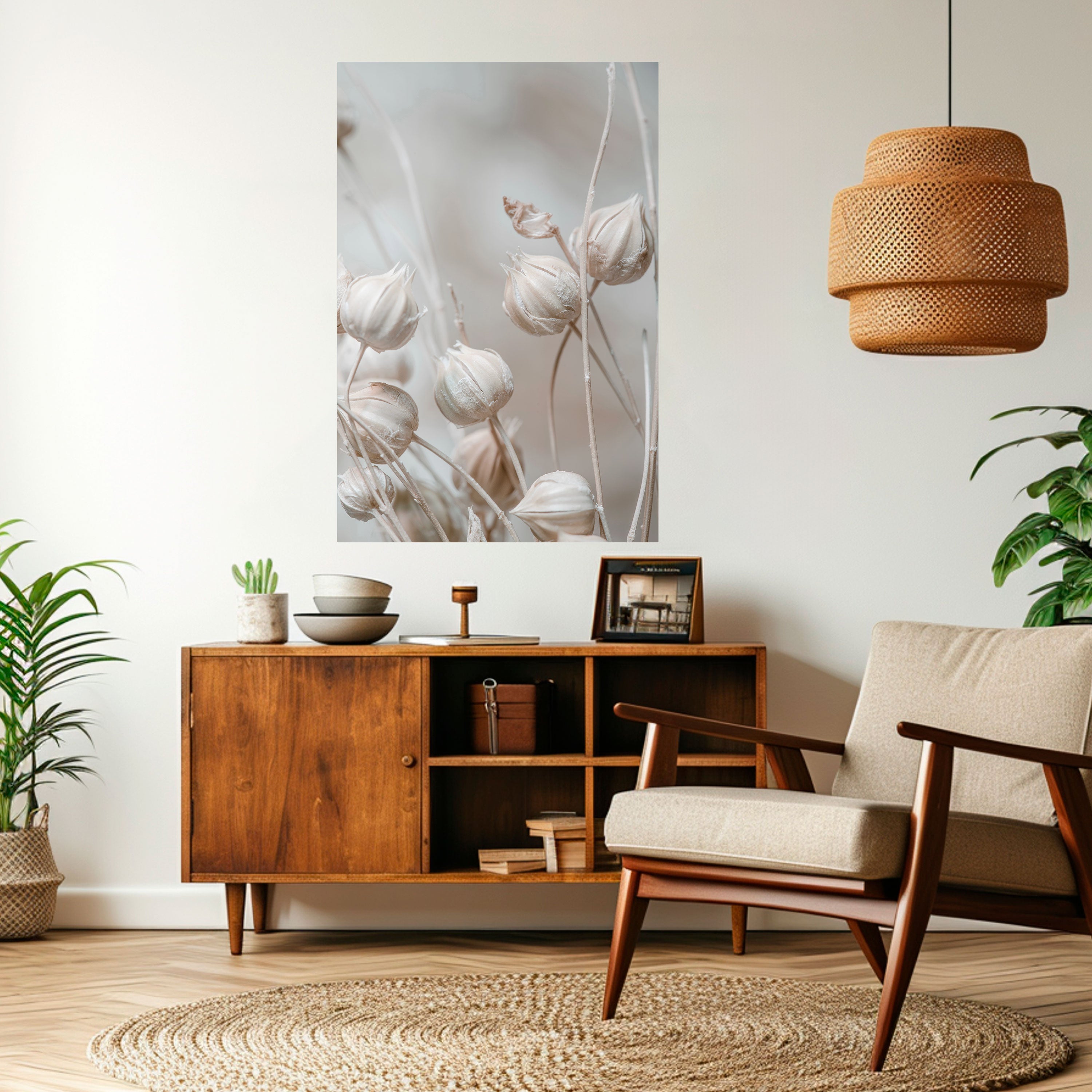 TRANQUIL BLOOMING VISION Vertikales Poster zum Abziehen und Aufkleben
