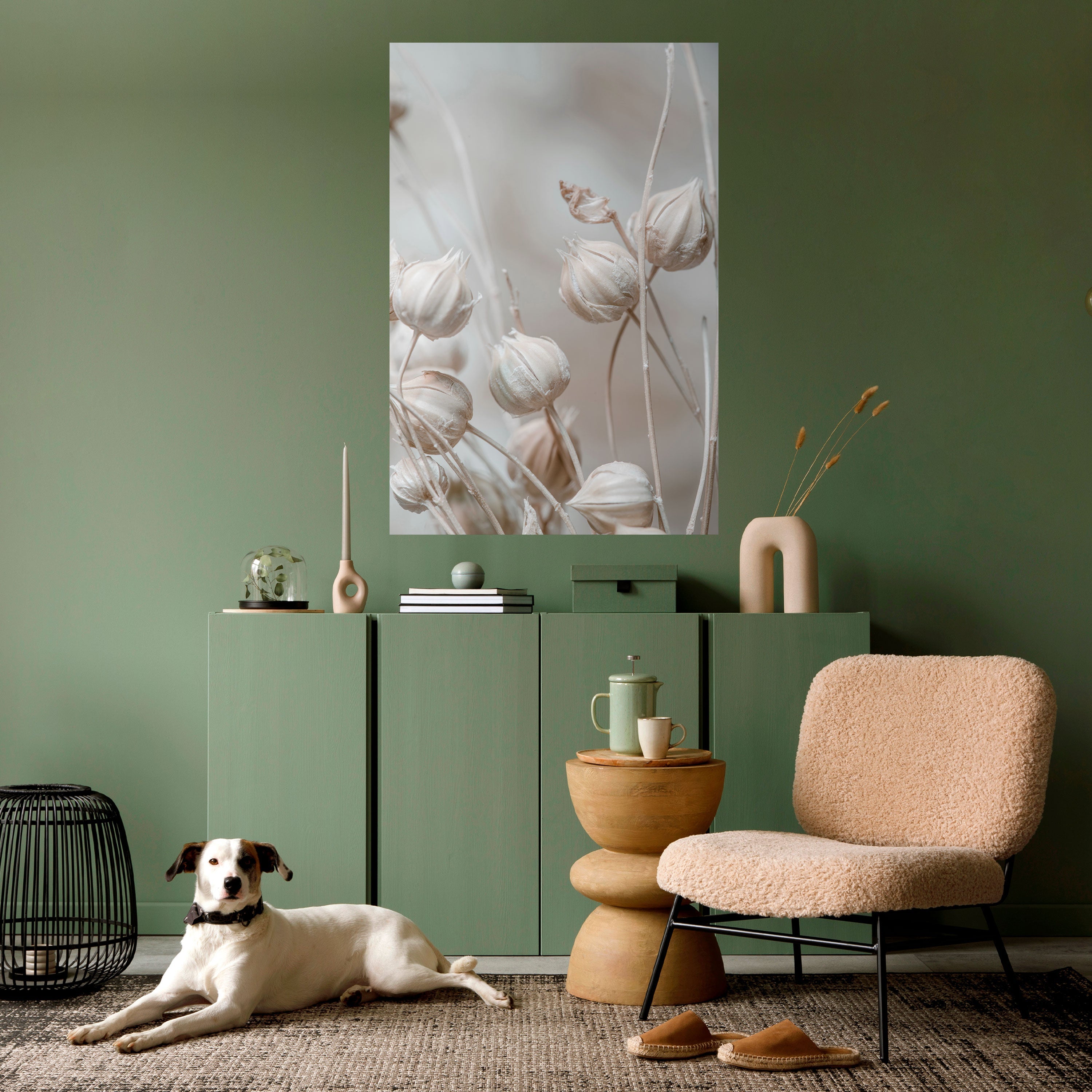 TRANQUIL BLOOMING VISION Vertikales Poster zum Abziehen und Aufkleben