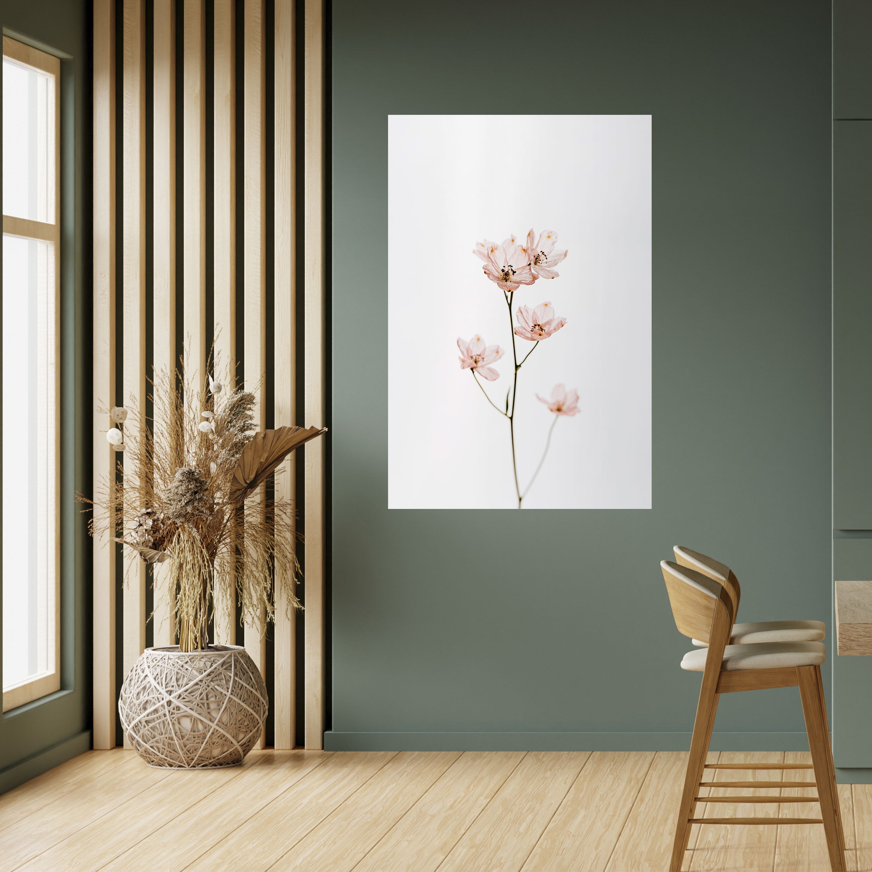 WHISPERS OF PINK Vertikales Poster zum Abziehen und Aufkleben