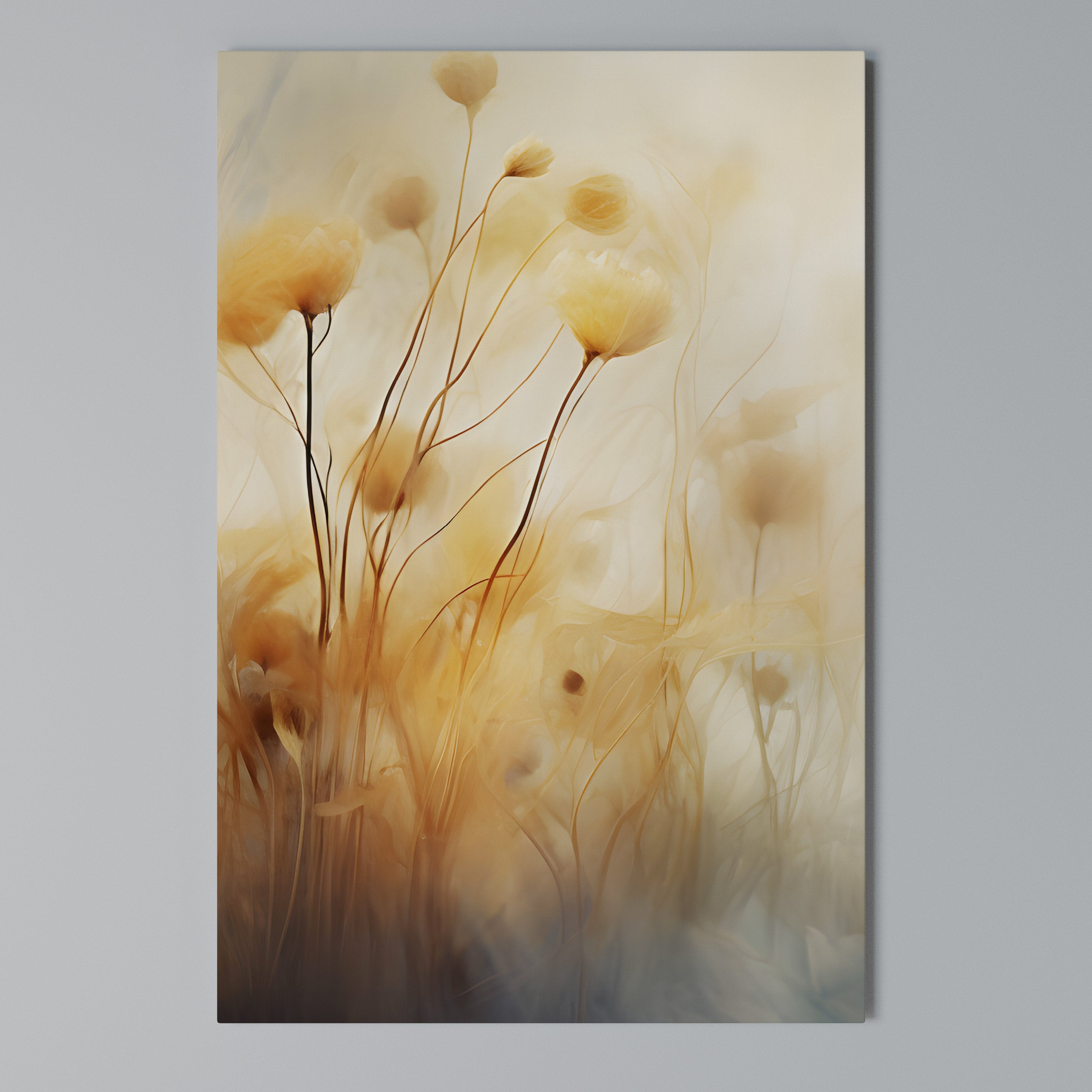 GOLDEN HUE EMBRACE Vertical Canvas Print