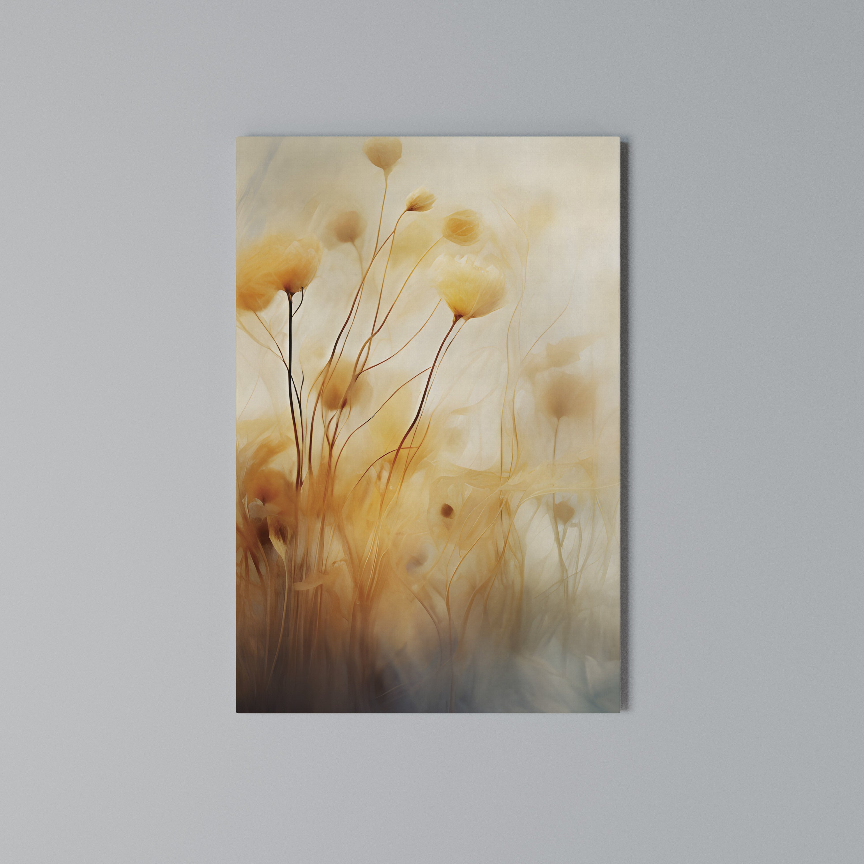 GOLDEN HUE EMBRACE Vertical Canvas Print