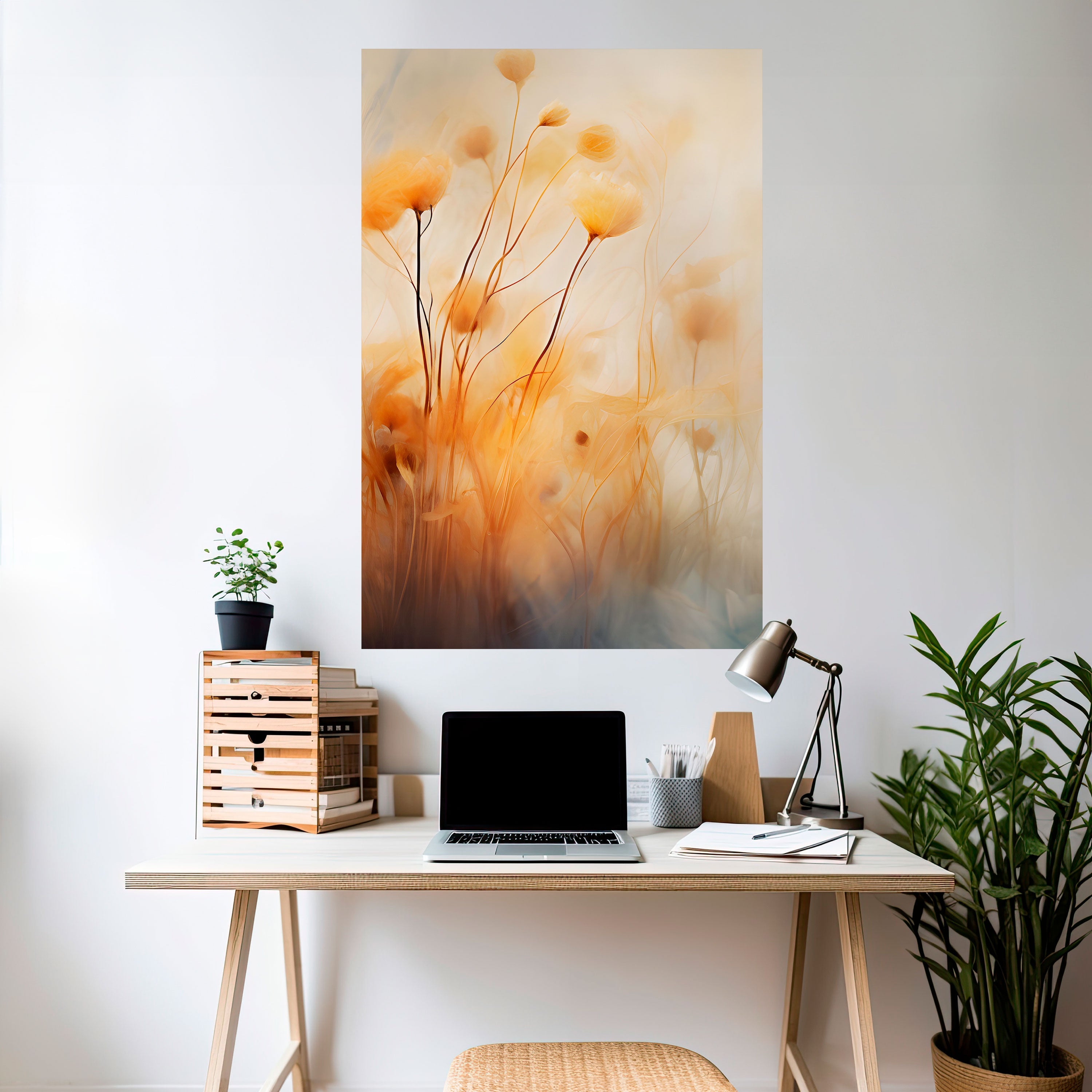 GOLDEN HUE EMBRACE Vertikales Poster zum Abziehen und Aufkleben