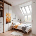 GOLDEN HUE EMBRACE Selbstklebendes Poster - Hochformat