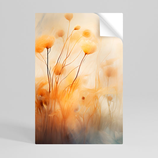 GOLDEN HUE EMBRACE Selbstklebendes Poster - Hochformat