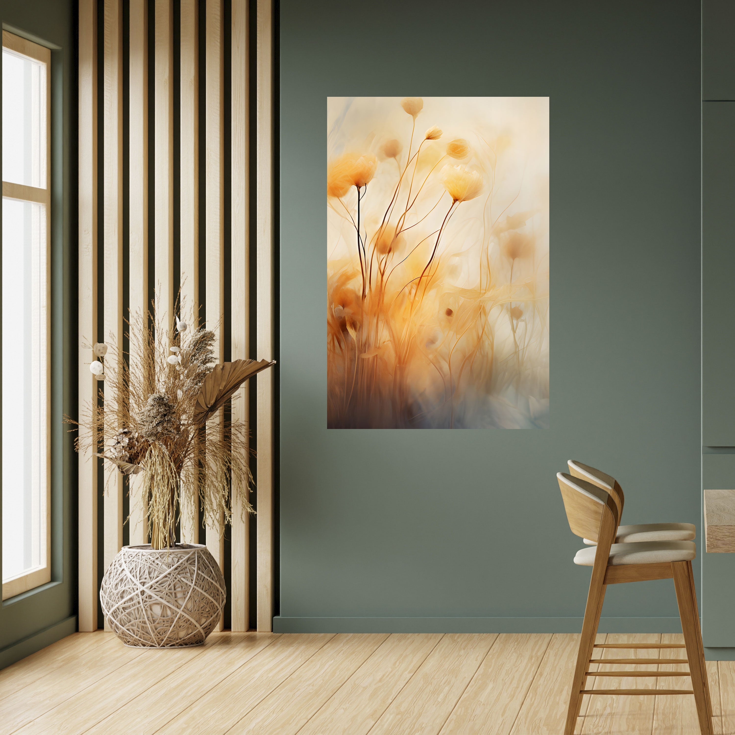 GOLDEN HUE EMBRACE Vertikales Poster zum Abziehen und Aufkleben