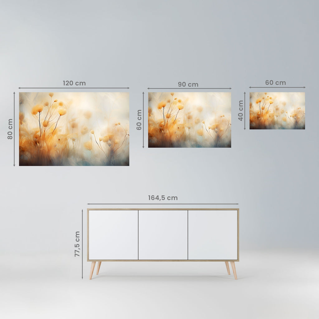 GOLDEN HUE EMBRACE Horizontales Poster zum Abziehen und Aufkleben