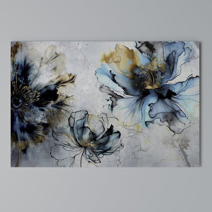 COBALT BLOSSOMS Horizontal Canvas Print