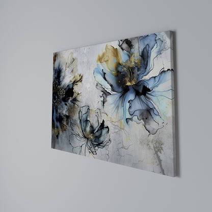 COBALT BLOSSOMS Horizontal Canvas Print