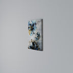 COBALT BLOSSOMS Vertical Canvas Print