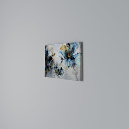 COBALT BLOSSOMS Horizontal Canvas Print
