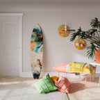 COBALT BLOSSOMS Surfboard Decorative Panel