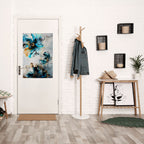 COBALT BLOSSOMS Selbstklebendes Poster - Hochformat