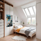 COBALT BLOSSOMS Selbstklebendes Poster - Hochformat