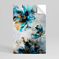 COBALT BLOSSOMS Selbstklebendes Poster - Hochformat