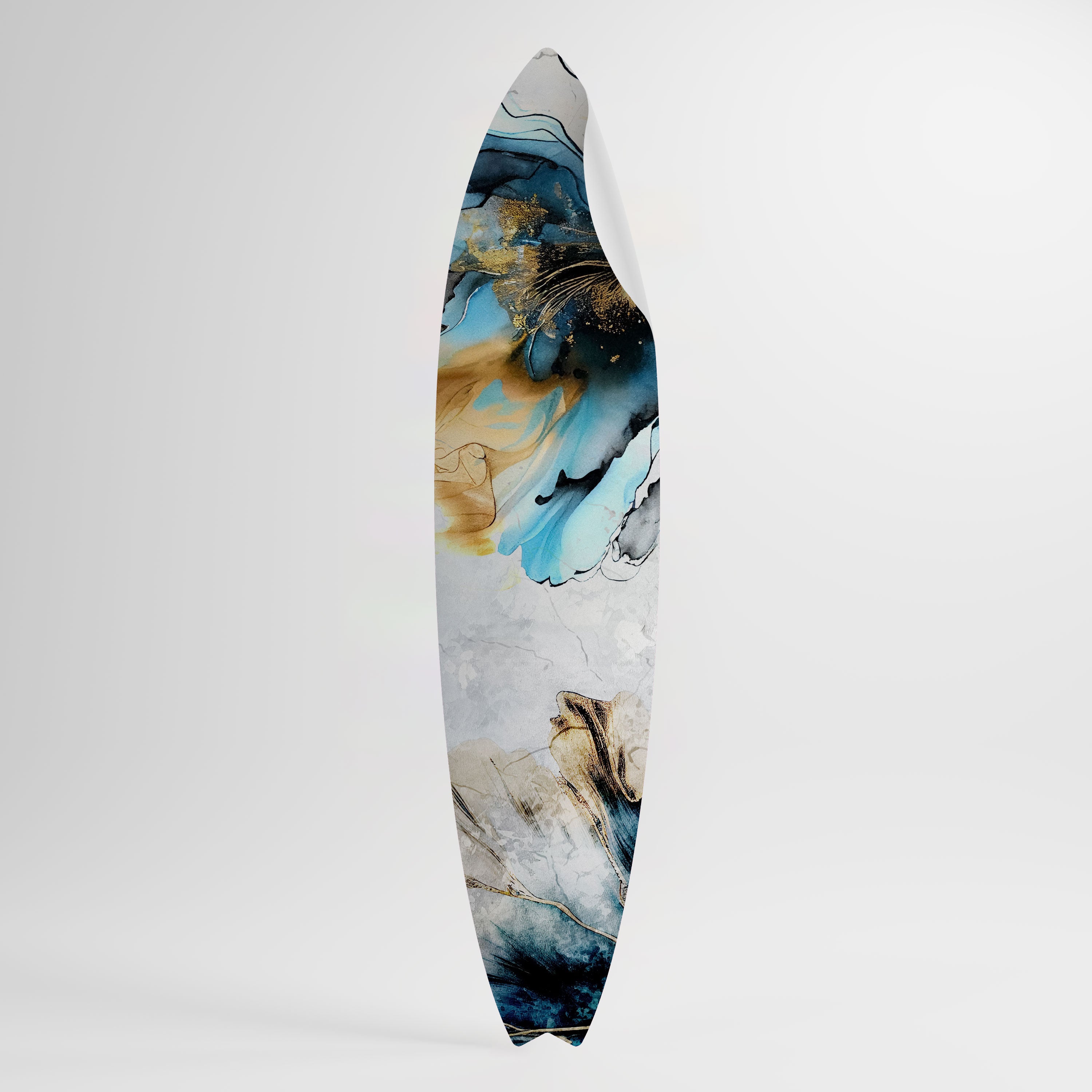 COBALT BLOSSOMS Surfboard-Wandsticker